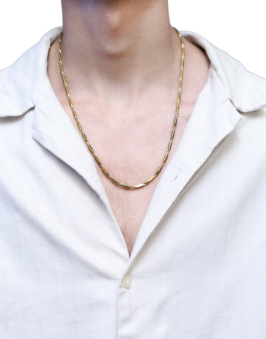 5MM Rice Chain Necklace – Sleek and Stylish Jewelry for Everyday Wear