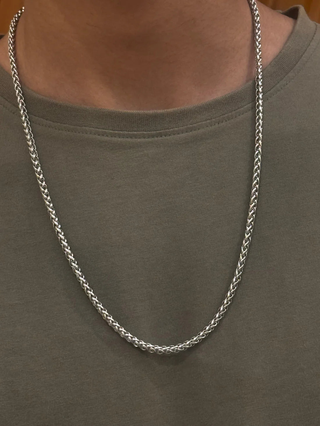 Flat Double Link Chain 5MM – Sleek and Durable Necklace for Everyday Wear